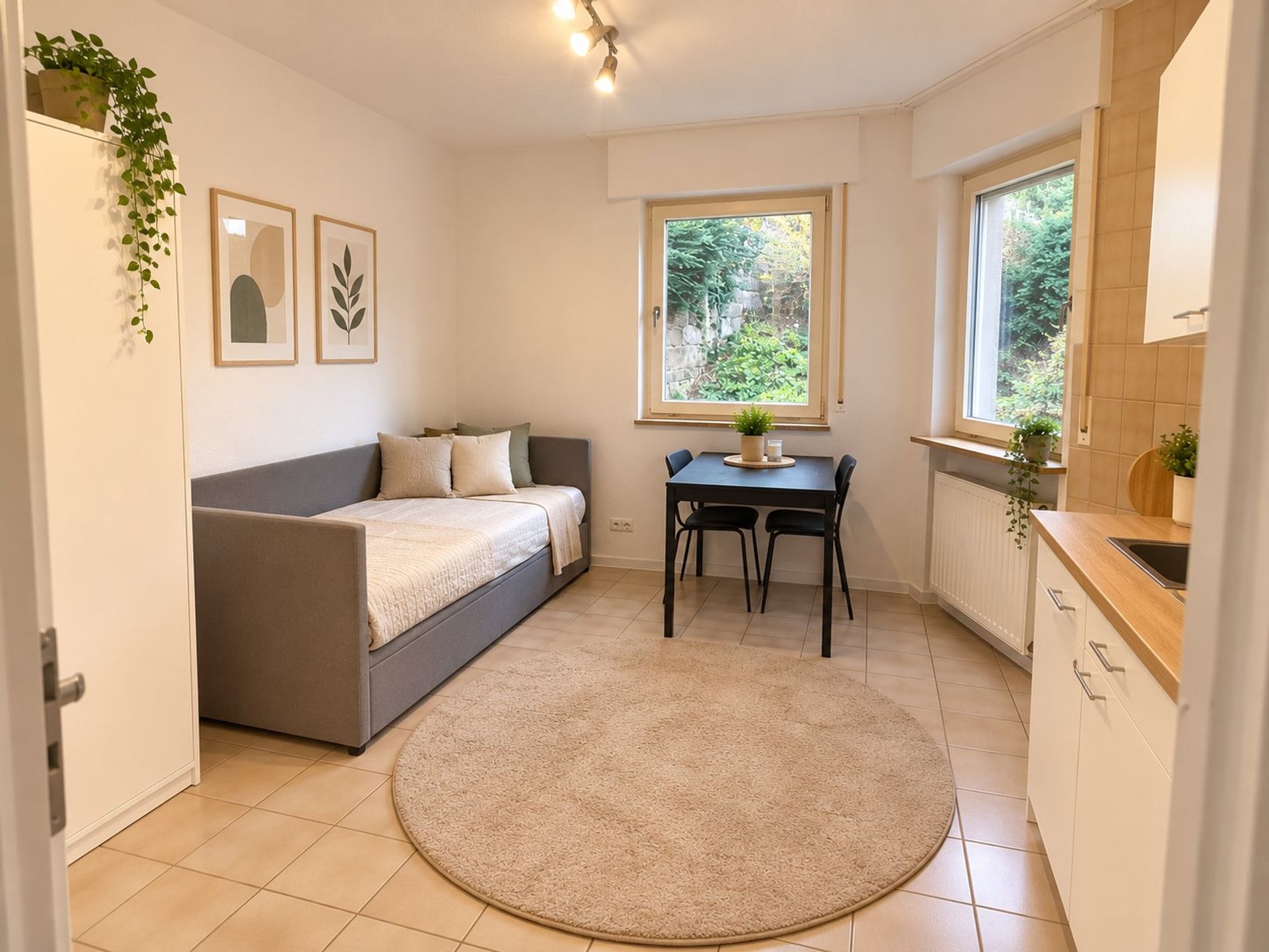Vollmöbliertes Studioapartment in Stuttgart-Ost