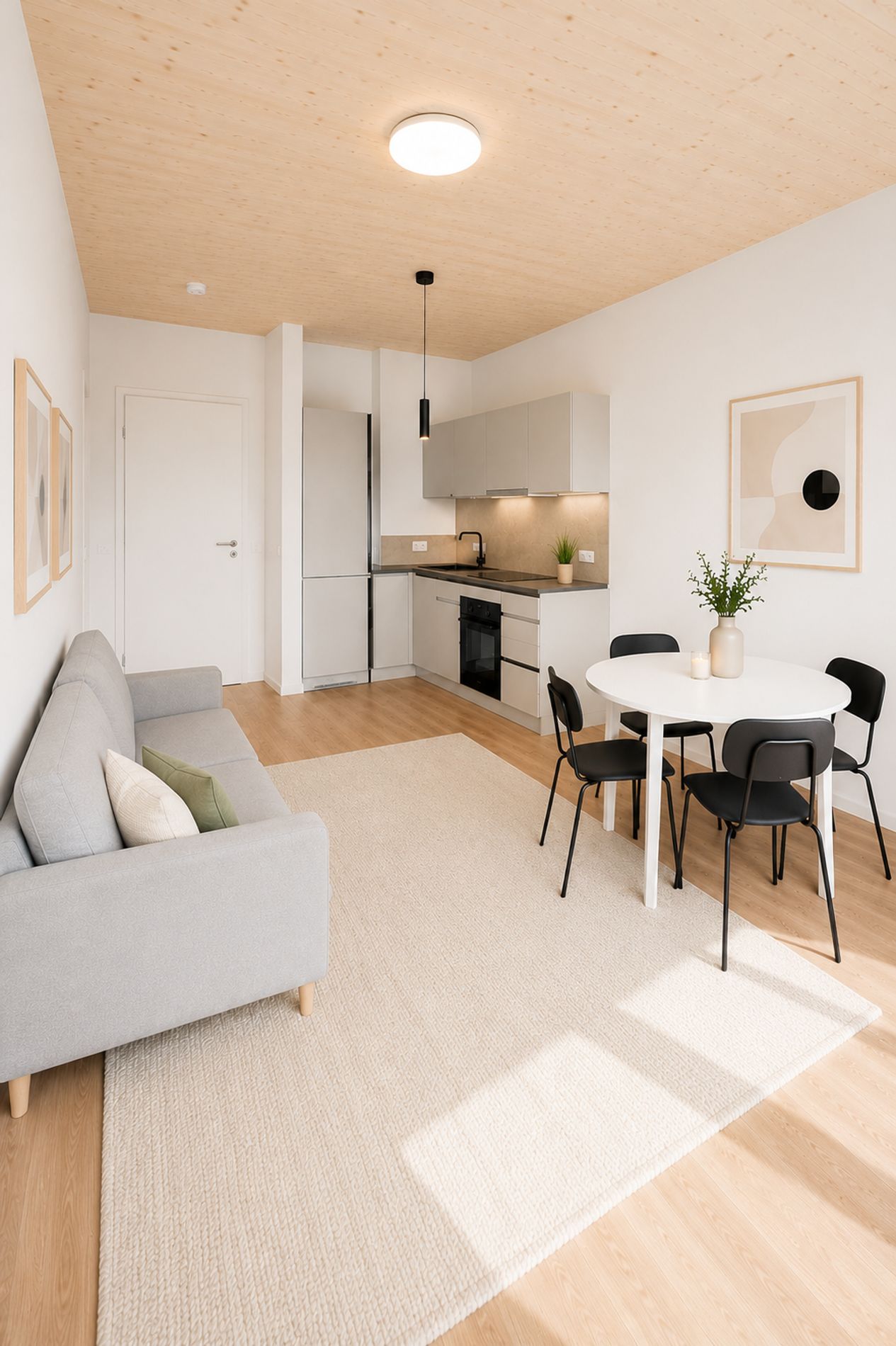 Einziehen & Wohlfühlen: Vollmöblierte 2-Zimmer-Neubauwohnung